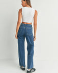 The Cora Longer Length Wide Leg Jeans