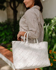 The Colette Woven Tote Bag