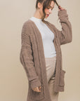 The Cassidy Cable Knit Open Cardigan
