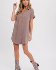 The Nayeli Button Down Shirt Dress