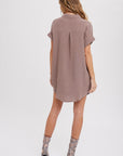 The Nayeli Button Down Shirt Dress