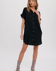 The Nayeli Button Down Shirt Dress