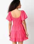 The Josefina Flutter Sleeve Mini Dress