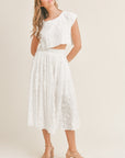 The Marseille Crop Top + Midi Skirt Set - Sold Separately