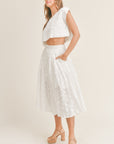 The Marseille Crop Top + Midi Skirt Set - Sold Separately