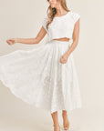 The Marseille Crop Top + Midi Skirt Set - Sold Separately