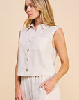 The Aldina Crop Top + Pant Set - Sold Separately