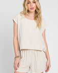 The Marissa Woven Boxy Top