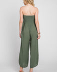 The Arla Strapless Front Tie Jumpsuit