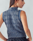 The Sydney Cable Knit Sweater Vest