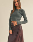 The Anya Dye Wash Top