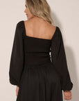 The Adrianna Woven Sweetheart Top