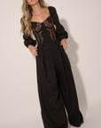 The Adrianna Woven Sweetheart Top