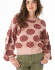 The Cleo Flower Sweater
