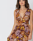 The Auburn Floral V-Neck Maxi Dress