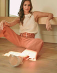 The Jaylen Crochet Drawstring Top
