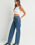 The Cora Longer Length Wide Leg Jeans