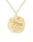 The Luna Zodiac Engraved Pendant Necklace