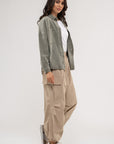 The Calla Vintage Washed Shacket