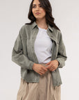 The Calla Vintage Washed Shacket
