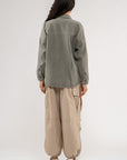 The Calla Vintage Washed Shacket