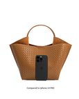 The Terri Tan Vegan Top Handle Bag