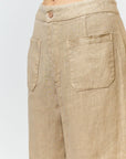 The Dasha Linen Patch Pocket Pants