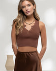 The Marlowe Snap Crop Top