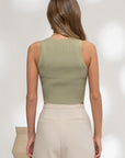 The Marlowe Snap Crop Top