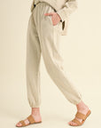 The Mossy Dye Shacket + Jogger Set - Sold Separately