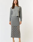 The Sasha Top + Laser Cut Skirt Set - Sold Separately