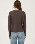 The Preya Charcoal V-neck Sweater