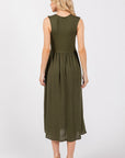 The Becca Olive Everyday V-neck Dress