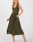 The Becca Olive Everyday V-neck Dress