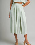 The Santorini Crop Top + Midi Skirt Set- Sold Separately