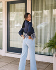 The Leana Denim Wide Leg Jeans