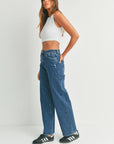 The Cora Longer Length Wide Leg Jeans