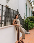 The Nola Border Striped Top + Pant Set - Sold Separately