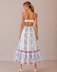 The Arabella Floral Border Midi Dress
