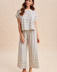 The Merritt Striped Top + Pant Set - Sold Separately