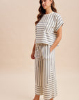 The Merritt Striped Top + Pant Set - Sold Separately