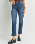The Adele Classic Straight Leg Jeans by Just Black Denim