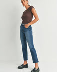 The Adele Classic Straight Leg Jeans by Just Black Denim