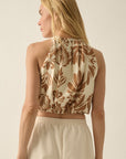 The Adira Floral Halter Top