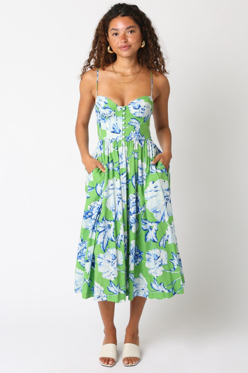 The Alessia Floral Midi Dress