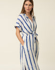 The Alienor Striped Woven Dress by FRNCH