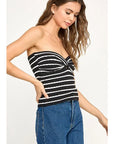 The Alora Striped Tube Top