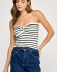 The Alora Striped Tube Top