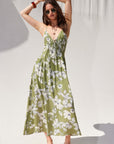 The Amaryllis Floral Midi Dress