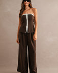 The Rylan Contrast Top + Pant Set - Sold Separately